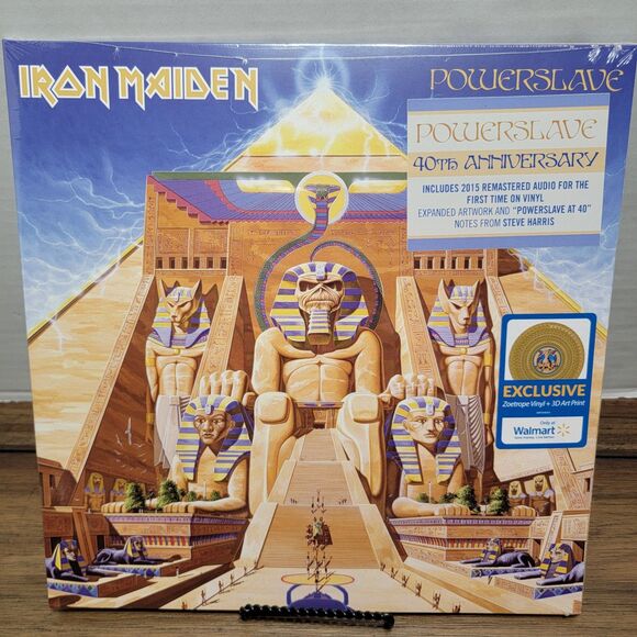 VINYL Iron Maiden: Powerslave 40th Anniv Zoetrope LP + 3D Art Print NEW / SEALED